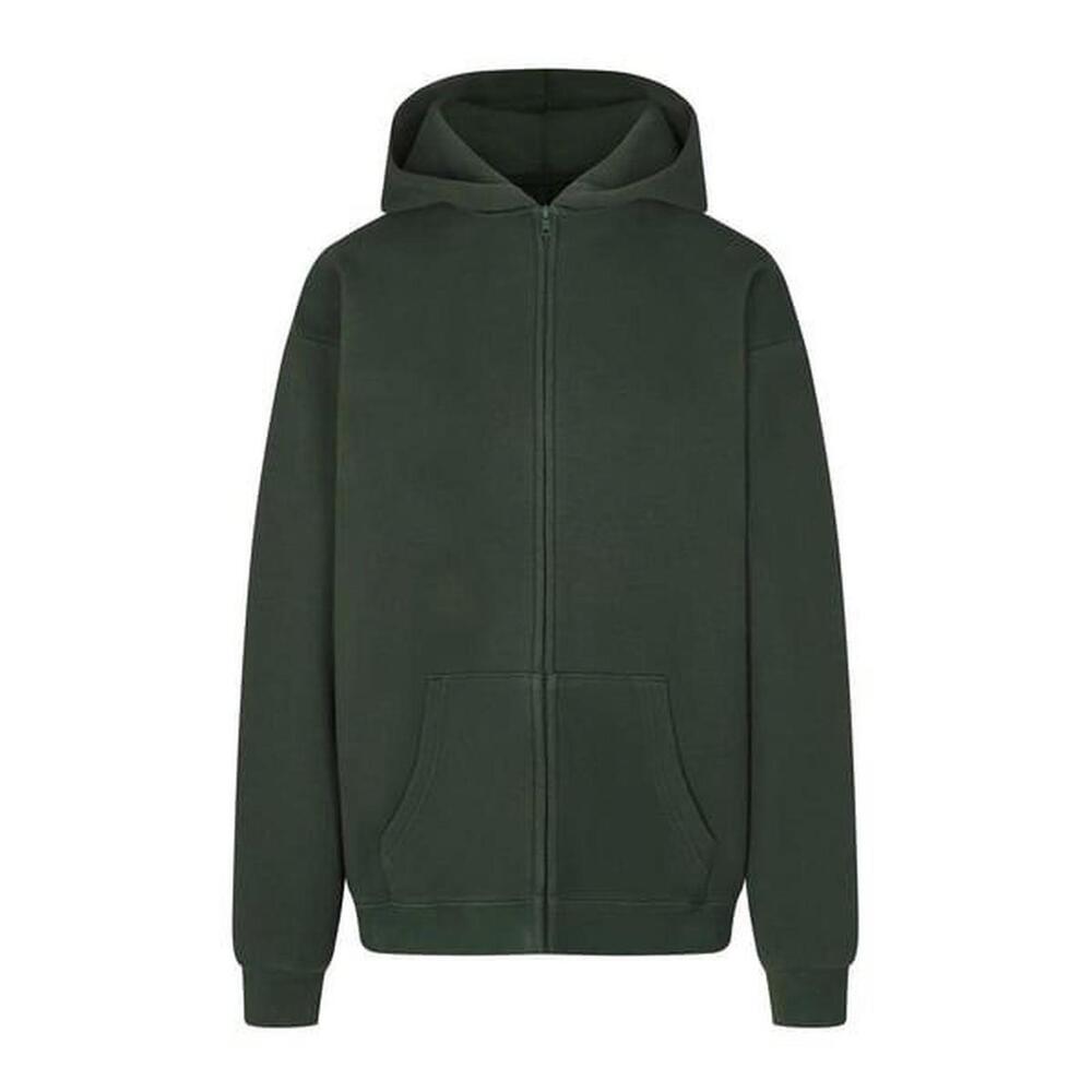 skims COTTON FLEECE CLASSIC ZIP UP HOODIE | SPRUCE × 1